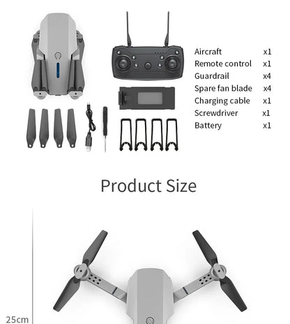 KBDFA E88 Pro 2023 WiFi FPV Drone – Foldable Quadcopter with 4K HD Camera & Altitude Hold