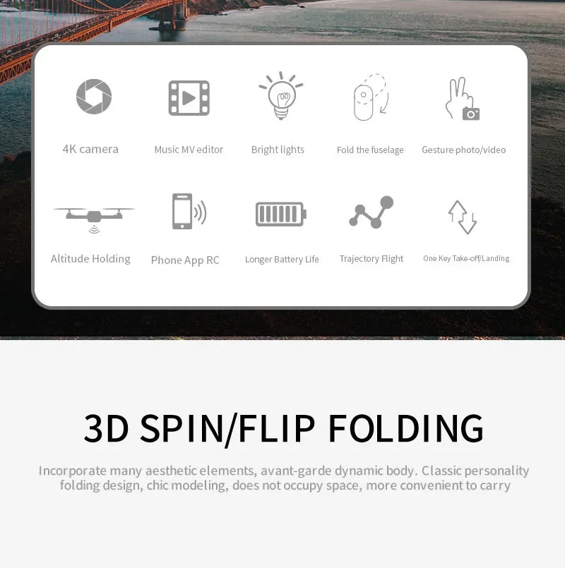 KBDFA E88 Pro 2023 WiFi FPV Drone – Foldable Quadcopter with 4K HD Camera & Altitude Hold
