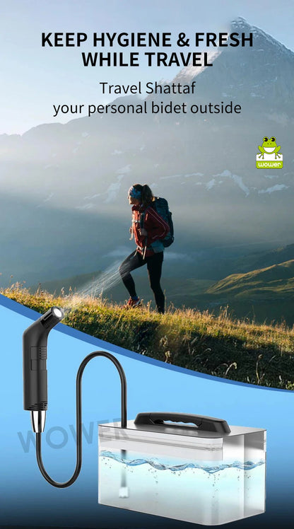 🚿 Wower Portable Electric Bidet – Rechargeable 2.3L Shattaf for Personal Hygiene, Travel & Camping! ✨💦