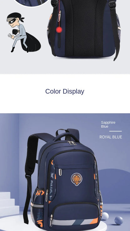 Waterproof Orthopedic School Backpack – Durable & Comfortable Book Bag for Boys & Primary Students!