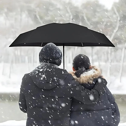☔ Lightweight & Compact Folding Travel Umbrella – Windproof, Rainproof & UV Protective with Capsule Storage! 🌦️✨