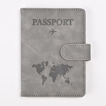 Passport Covers for Women & Men – Letter Print Passport Holder, Flight Ticket Clips, ID & Credit Card Holder, Travel Organizer