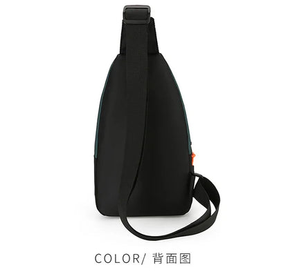 Fashion Men's Chest Bag – Lightweight Oxford Fabric Crossbody Shoulder Bag, Stylish Casual Waist Pack for Men