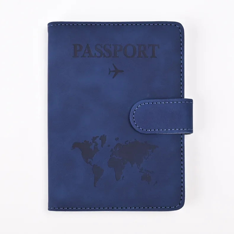 Passport Covers for Women & Men – Letter Print Passport Holder, Flight Ticket Clips, ID & Credit Card Holder, Travel Organizer