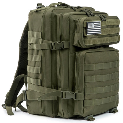 QT&QY Tactical Backpacks Outdoor 45L Large Capacity Man 3 Days Molle Hking Bags For Outdoor Trekking Camping Backpack