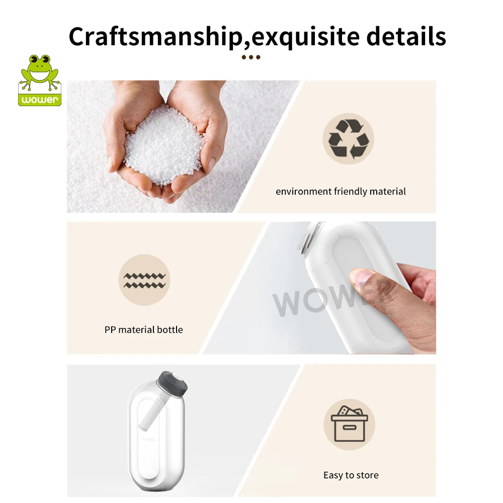 🚿 WOWER 300mL Portable Bidet – Adjustable 7-Hole Water Control for Ultimate Hygiene & Comfort! ✨💦
