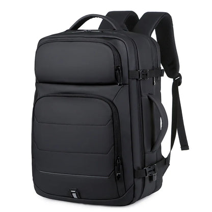 Expandable 17-inch Men’s Laptop Backpack – Waterproof Notebook Bag with USB, Schoolbag, Sports Travel Backpack for Men