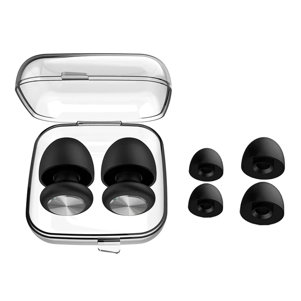 Silicone Soundproof Earplug Anti Noise Sleeping Ear Plugs Sound Insulation Noise Reduction Ear Protection Swimming Earplugs