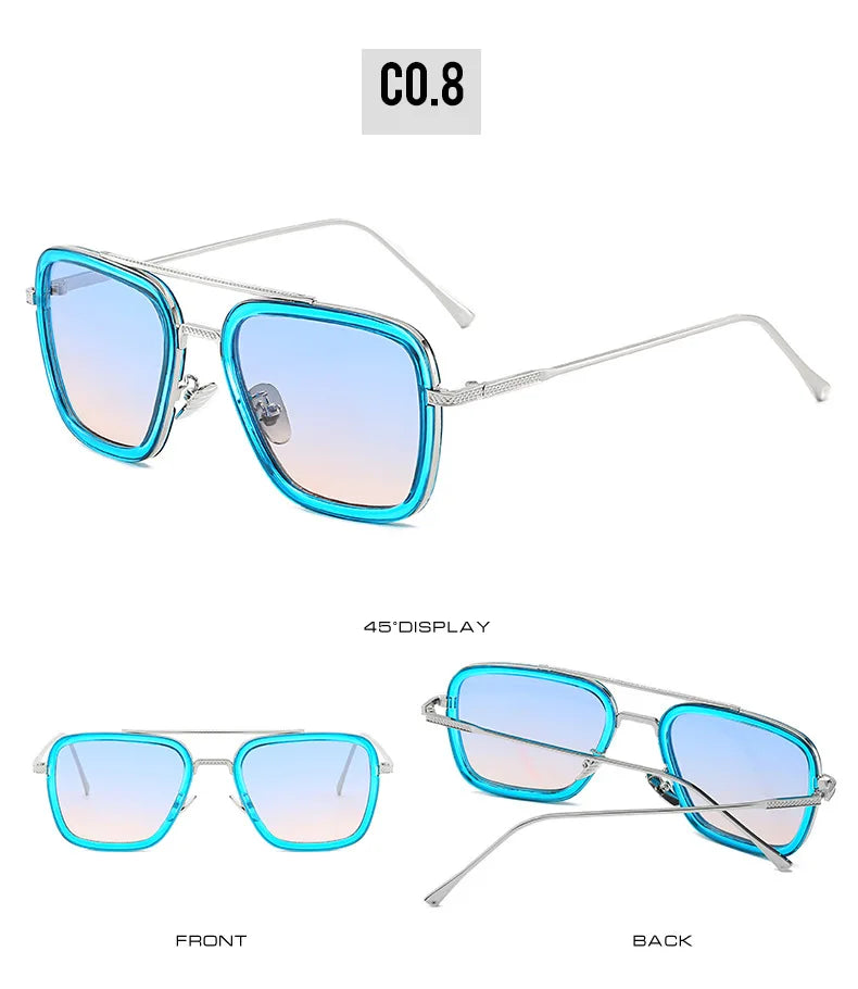 Tony Stark Glasses Men Women Sunglasses Iron man Eyewear Steampunk Sun Glasses Male Goggles