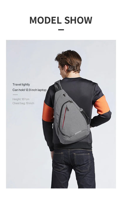Mixi Men's & Women's Sling Backpack – Versatile USB Crossbody Bag for Travel, Sports & School