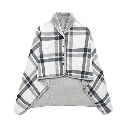 Cozy Wearable Flannel Blanket – Soft, Warm & Perfect for Home, Office & Travel Comfort!