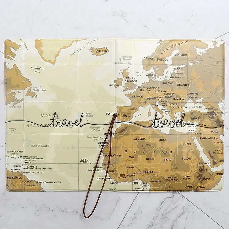 Portable Boarding Fashion Cute Cartoon Passport Cover – Men’s & Women’s PU Leather Travel Passport Holder Case, Card ID Holders (14*10cm)