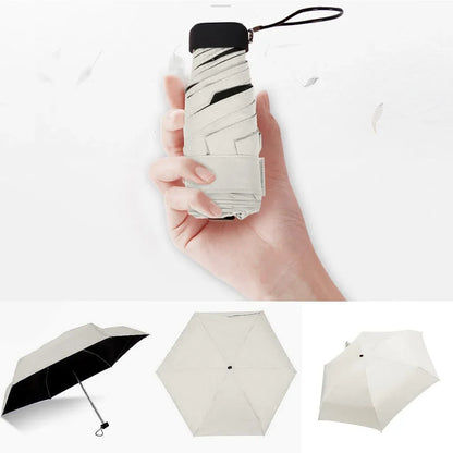 ☀️☔ Pocket-Sized Mini Folding Umbrella – Lightweight, Stylish & Perfect for Sun & Rain Protection! 🎒✨