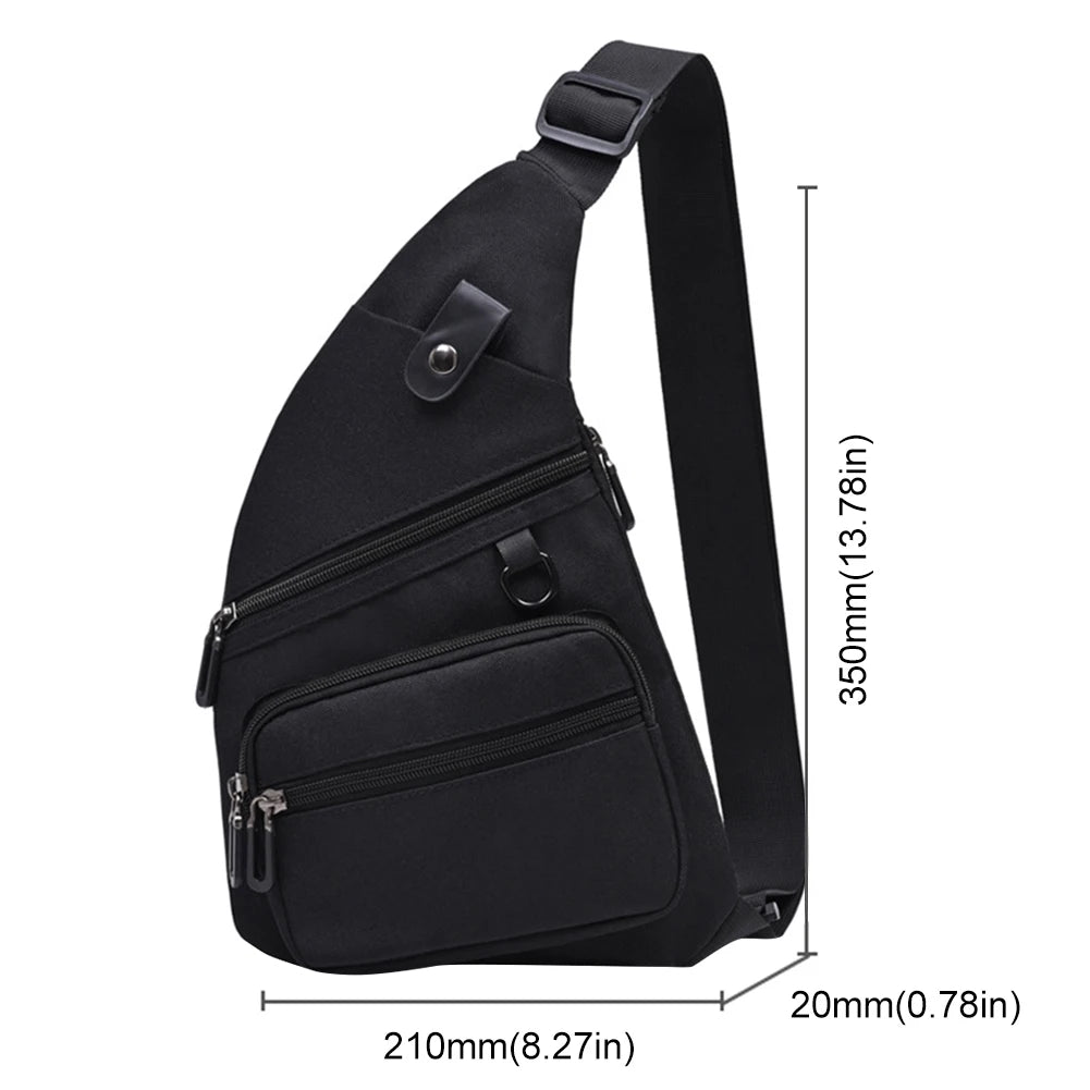 Men's Anti-Theft Travel Bag – Waterproof, Large-Capacity Crossbody & Fanny Pack
