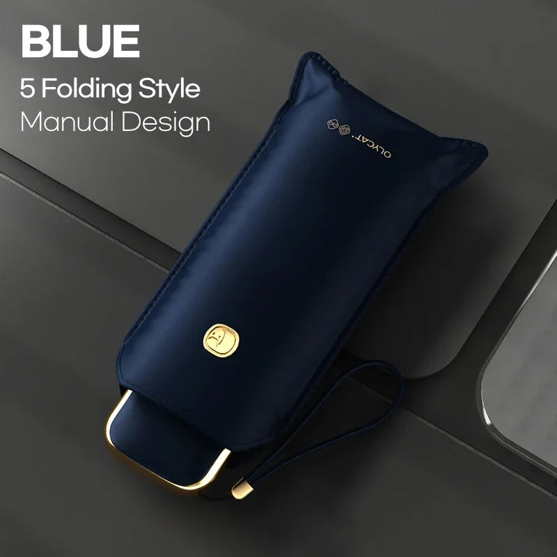 OLYCAT Flat Automatic Umbrella Woman Ultralight Travel Sun Umbrella Luxury Anti UV Portable Parasol Umbrella