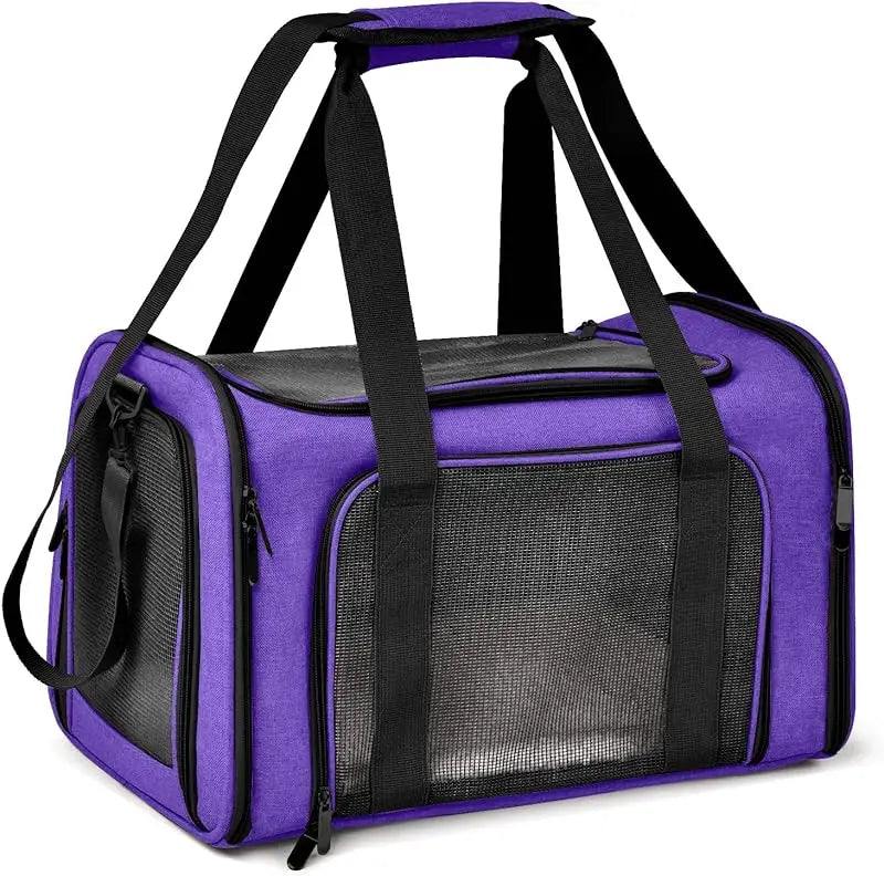 Cat Carriers Dog Carrier Pet for Small Medium Cats Dogs Puppies up to 15 Lbs, TSA Airline Approved Soft Sided