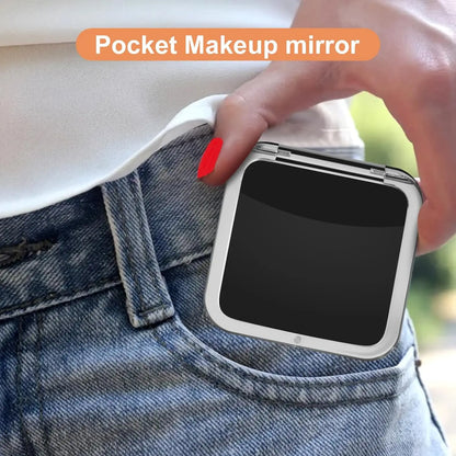 Compact 15X Magnifying Makeup Mirror – Portable Foldable Pocket Mirror for Travel & Purses