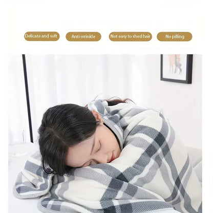 Cozy Wearable Flannel Blanket – Soft, Warm & Perfect for Home, Office & Travel Comfort!