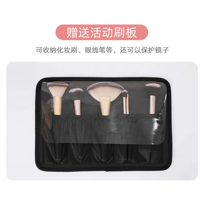 Large-Capacity LED Makeup Case with Mirror – Portable Professional Cosmetic Storage Box
