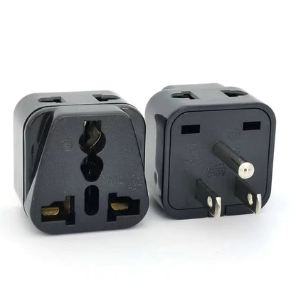 Universal Japan America 2 in 1 EU UK AU to US Travel Adapter Plug Type A/B Canada Thailand Electric Power Charger Convert Plug