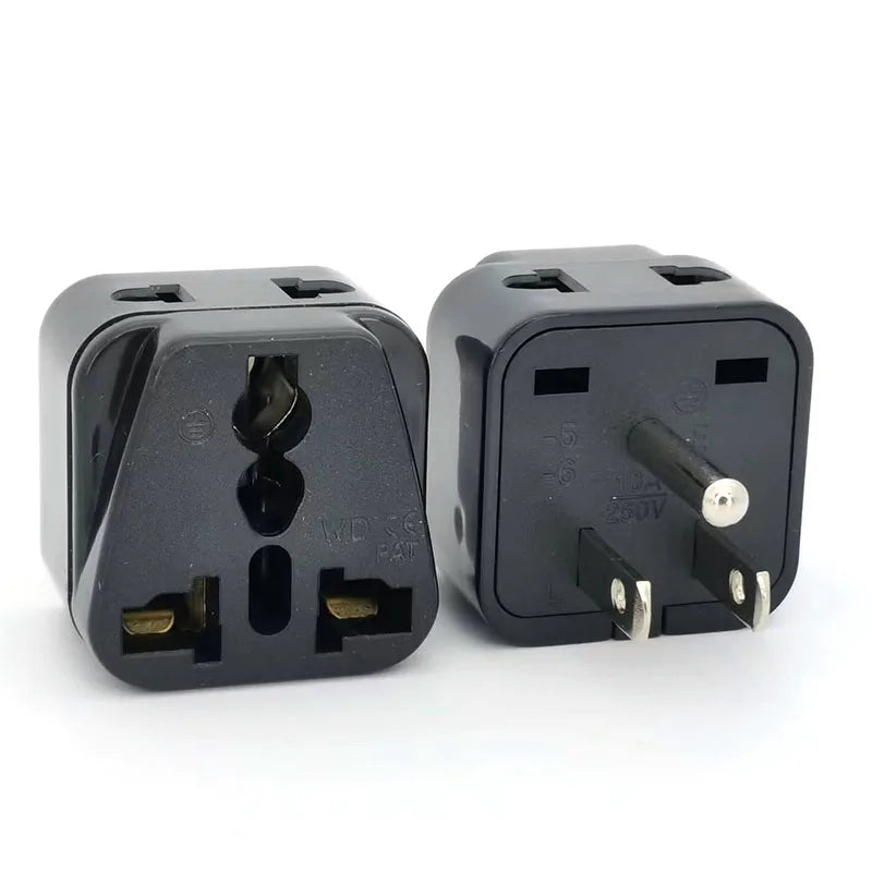 Universal Japan America 2 in 1 EU UK AU to US Travel Adapter Plug Type A/B Canada Thailand Electric Power Charger Convert Plug