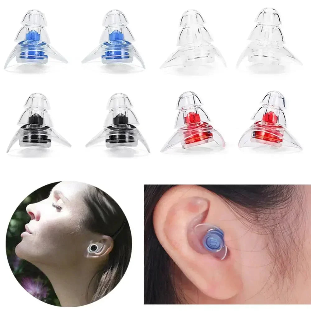 🌙 Block Out Noise, Sleep Better – Soft Silicone Noise-Canceling Earplugs for Sleep, Study & Concerts! 🎧✨