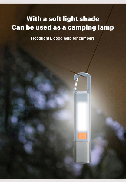 New Xiaomi Portable LED Flashlight – USB Rechargeable, Zoomable Torch for Outdoor Camping, Hiking & Emergency Use