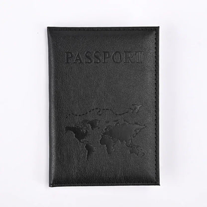 Passport Covers for Women & Men – Letter Print Passport Holder, Flight Ticket Clips, ID & Credit Card Holder, Travel Organizer