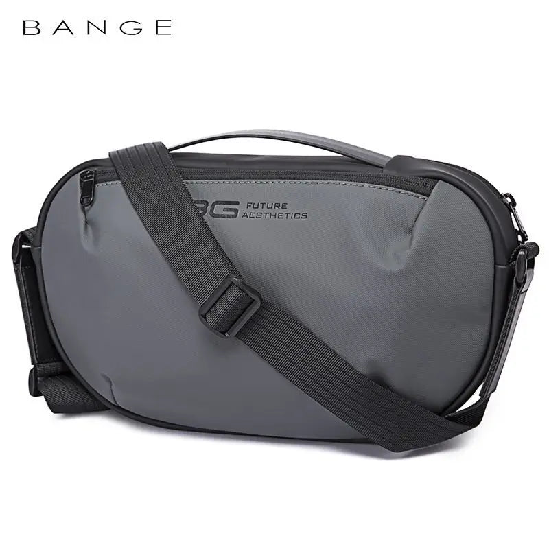 BANGE Men's Waterproof Crossbody Bag – Large Capacity Anti-Theft Sling Shoulder Bag for Travel & Daily Use