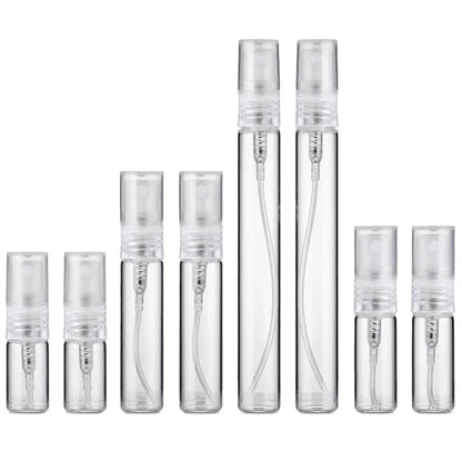 8PCS Mini Refillable Perfume Bottles – 10ml/5ml/3ml/2ml Transparent Glass Spray Bottles for Travel8PCS Mini Refillable Perfume Bottles – 10ml/5ml/3ml/2ml Transparent Glass Spray Bottles for Travel