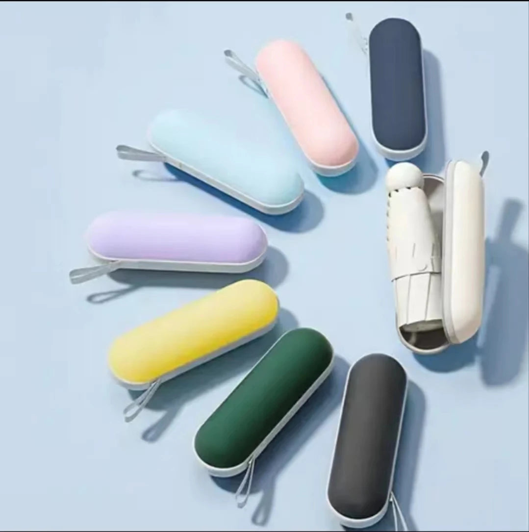 ☔ Compact & Lightweight Automatic Travel Umbrella – Strong, Windproof & Waterproof with Reinforced 6-Rib Design! 🌦️✨