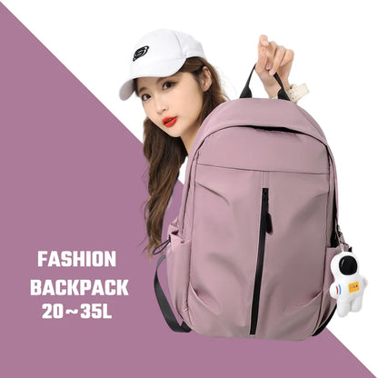 Fashion 35L High Capacity Waterproof Backpack – Trendy Laptop School Travel Bag for Men and Women
