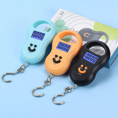 50KG/10g Digital Hanging Scale – LCD Backlit Pocket Scale for Luggage & Fishing