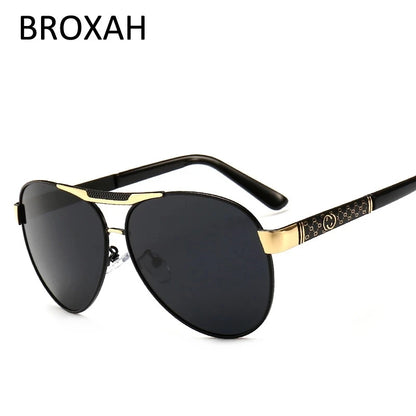 Retro Pilot Polarized Sunglasses – UV400 Alloy Frame Shades for Men & Women ✨🚘