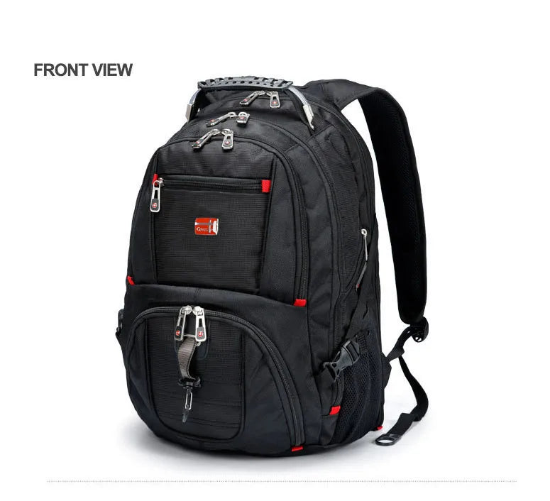 Swiss Multifunctional 17-Inch Laptop Backpack – Durable Travel & College Bag with USB Charging & Water Resistance