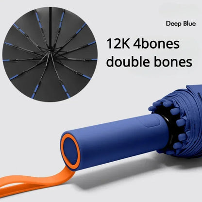 ☔ 72-Bone Windproof Automatic Umbrella – Reinforced, Large & UV-Protective for Ultimate Storm Protection! ☀️🌪️✨