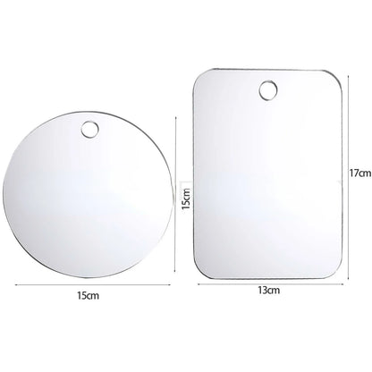 Fog-Free Acrylic Travel Mirror – Unbreakable Wall Suction Mirror for Shaving & Makeup