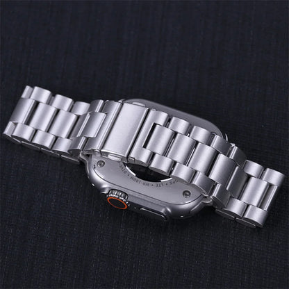 Premium Stainless Steel Strap for Apple Watch – Elegant Metal Bracelet (Ultra/Series 10/9) ✨