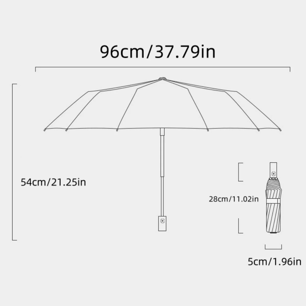 ☀️☔ Fashion Large Travel Umbrella – Heavy-Duty, Windproof & Fully Automatic with UPF50+ UV Protection! ⛳✨