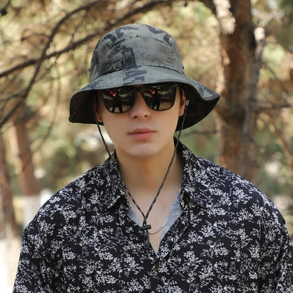 XXL Big Head Bucket Hat – Lightweight Quick-Dry Sun Hat for Outdoor & Fishing (60-65cm)