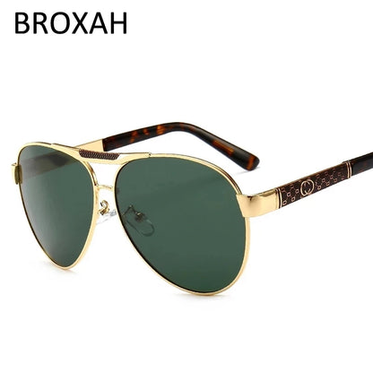 Retro Pilot Polarized Sunglasses – UV400 Alloy Frame Shades for Men & Women ✨🚘