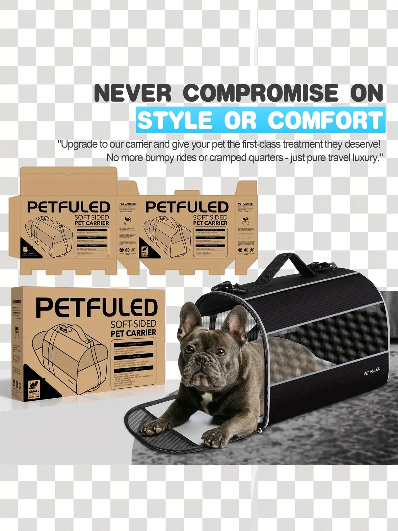 Cat Carriers Dog Carrier Pet Carrier for Small Medium Cats Dogs Puppies up to 16 Lbs, TSA Airline Approved Small Dog Carrier