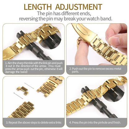 Premium Stainless Steel Strap for Apple Watch – Elegant Metal Bracelet (Ultra/Series 10/9) ✨