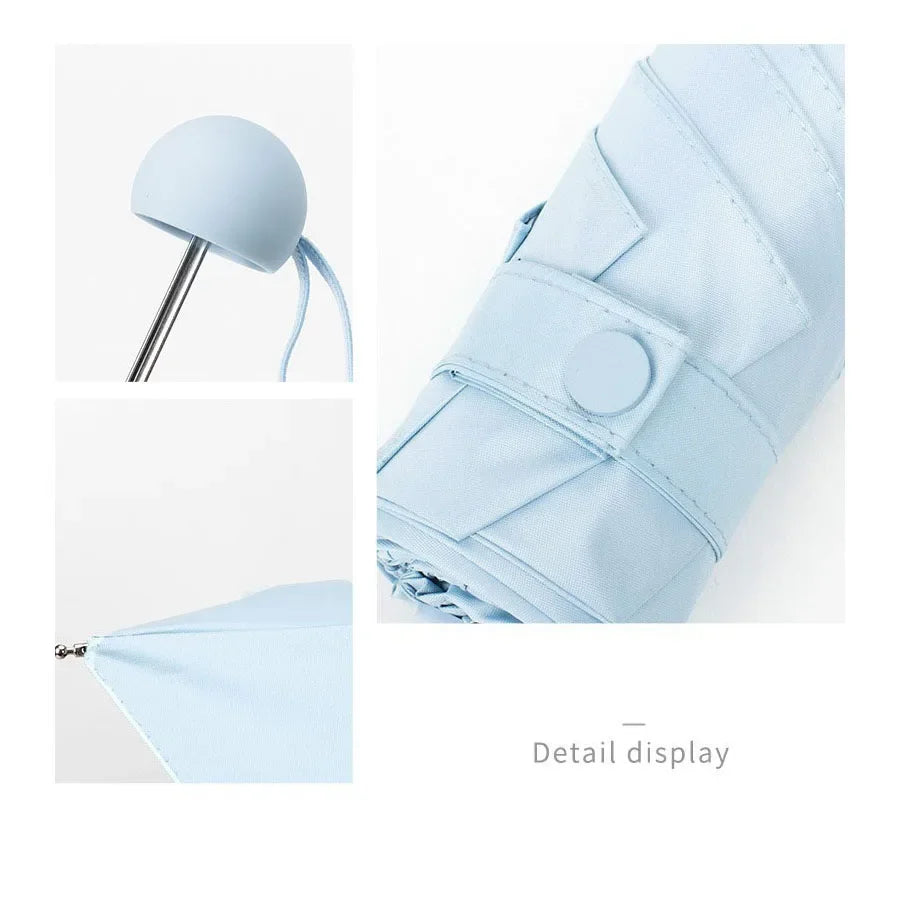 ☀️☔ Ultra-Light Mini Folding Travel Umbrella – Compact, Waterproof & Perfect for Sun & Rain! 🌦️✨