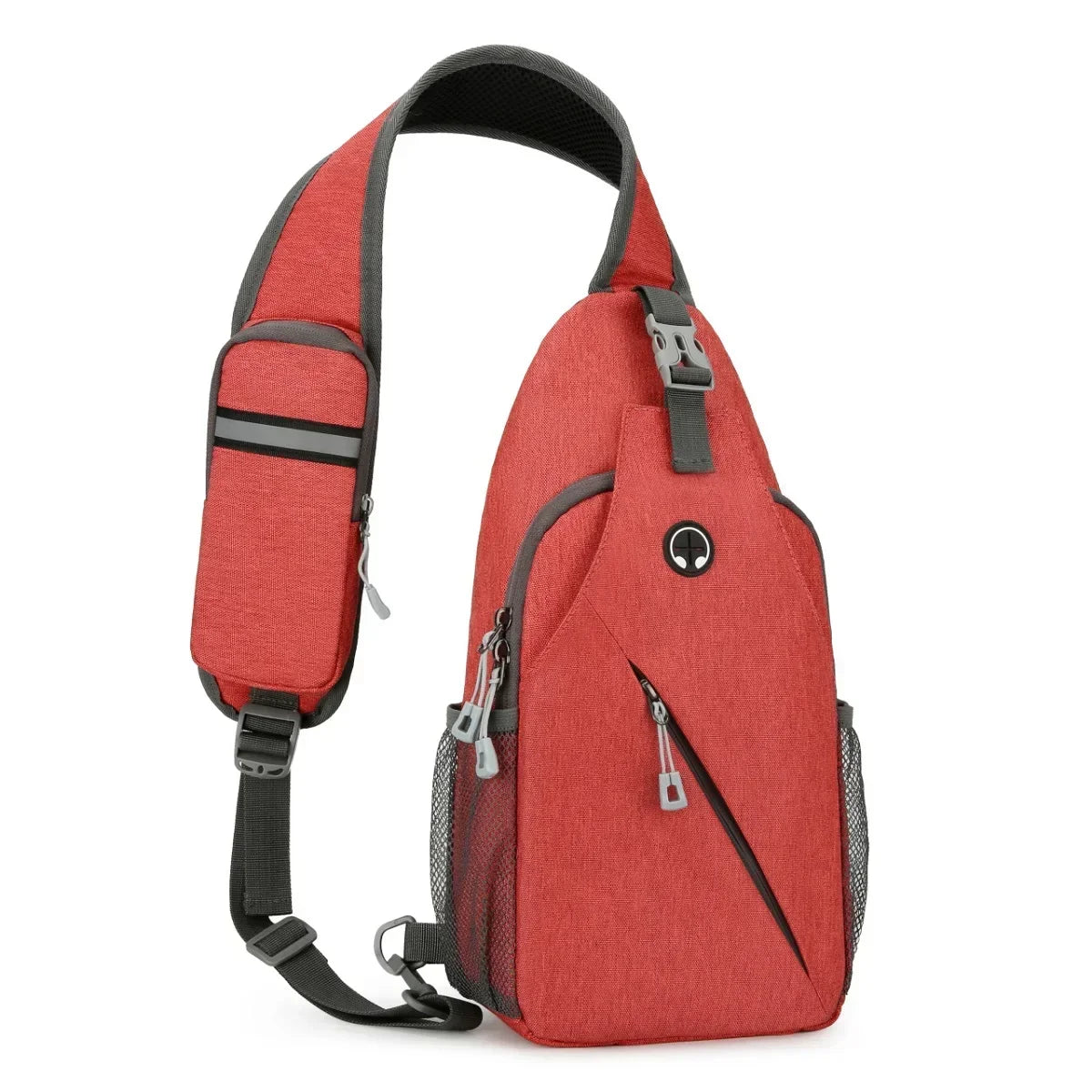 New Casual Chest Bag – Men’s Mobile Phone Crossbody Bag, Multifunctional Lightweight Outdoor Sports Shoulder Bag