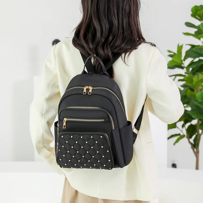 Fashion Nylon Backpack for Women – High-Quality Large Travel and School Bag for Teenage Girls