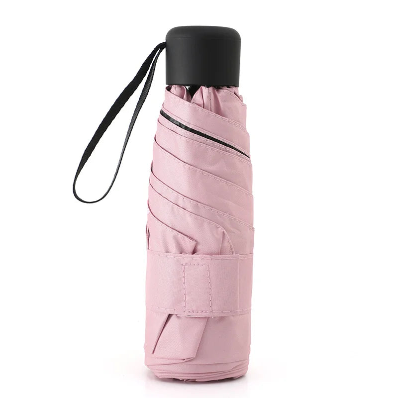 ☀️☔ Ultra-Light Mini Pocket Umbrella – Compact, Windproof & UV-Protective for Travel & Outdoor Use! 🌦️✨