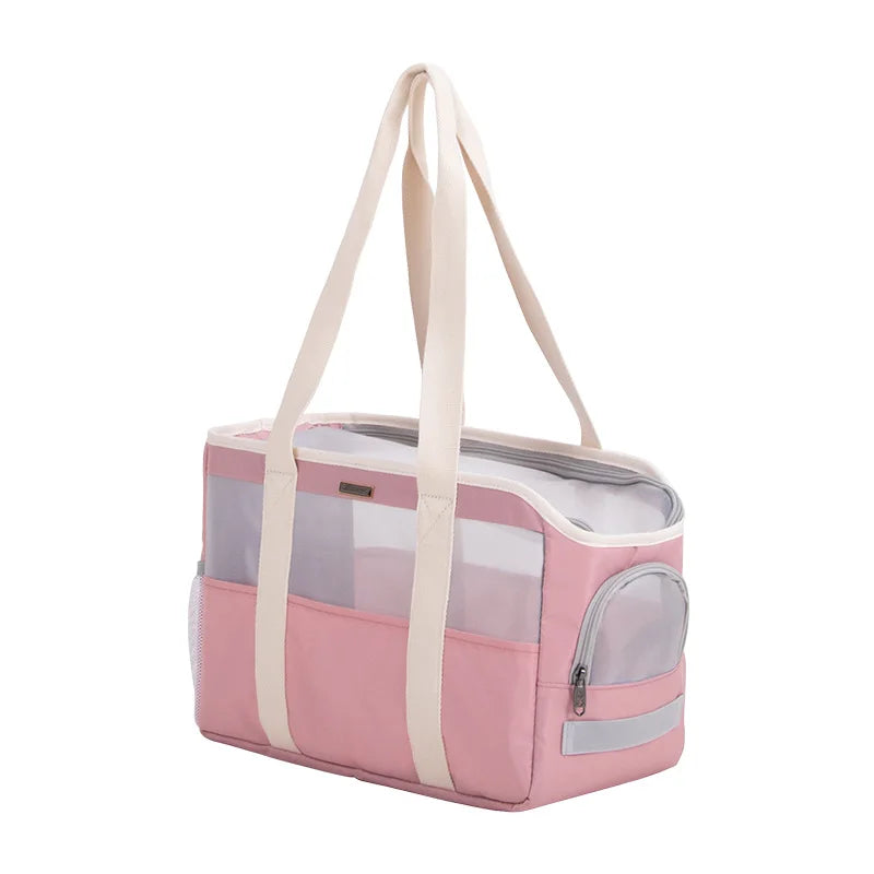 Dog Carrier Bag Soft Side Backpack Cat Pet Carriers Dog Travel Bags Airline Approved Transport for Small Dogs Cats Outgoing