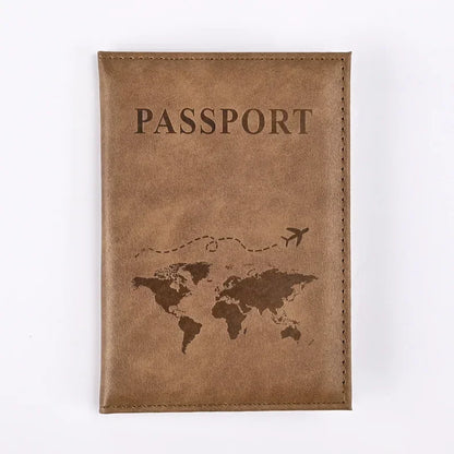 Passport Covers for Women & Men – Letter Print Passport Holder, Flight Ticket Clips, ID & Credit Card Holder, Travel Organizer