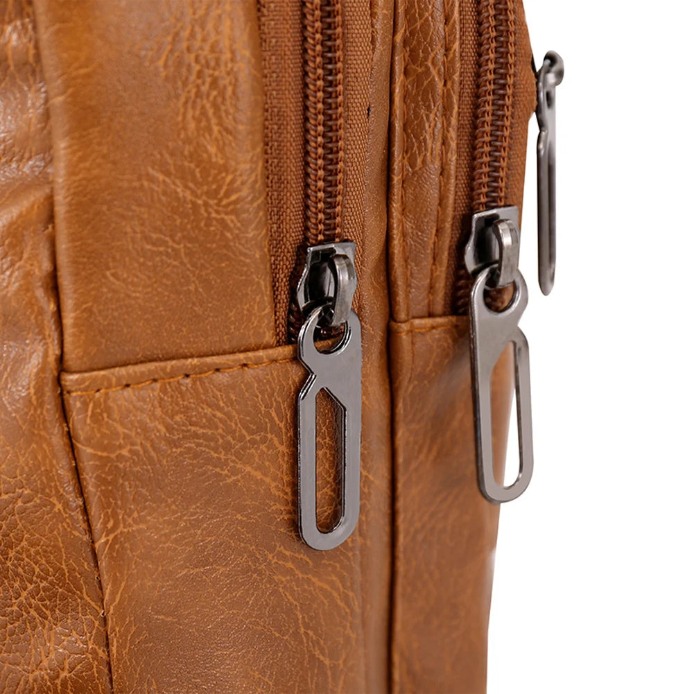 Men's Anti-Theft Chest Shoulder Bag – Casual Multi-Pocket Crossbody & Waist Tote
